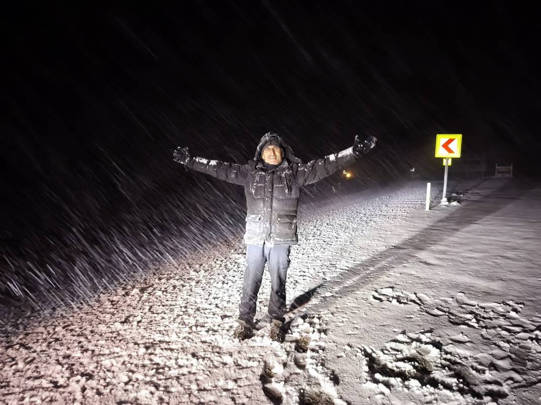 Konya özlediği kışı baharda yaşıyor 4